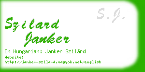 szilard janker business card